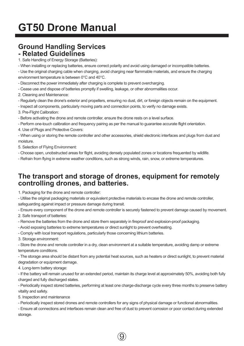 Product manual, page 9