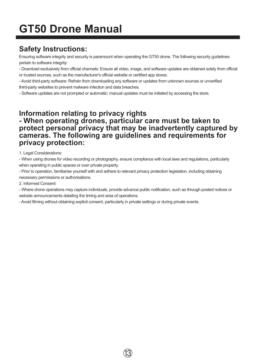 Product manual, page 13