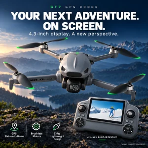 GT7 drone with 4.3-inch screen controller