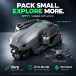 GT7 foldable lightweight drone and flight time