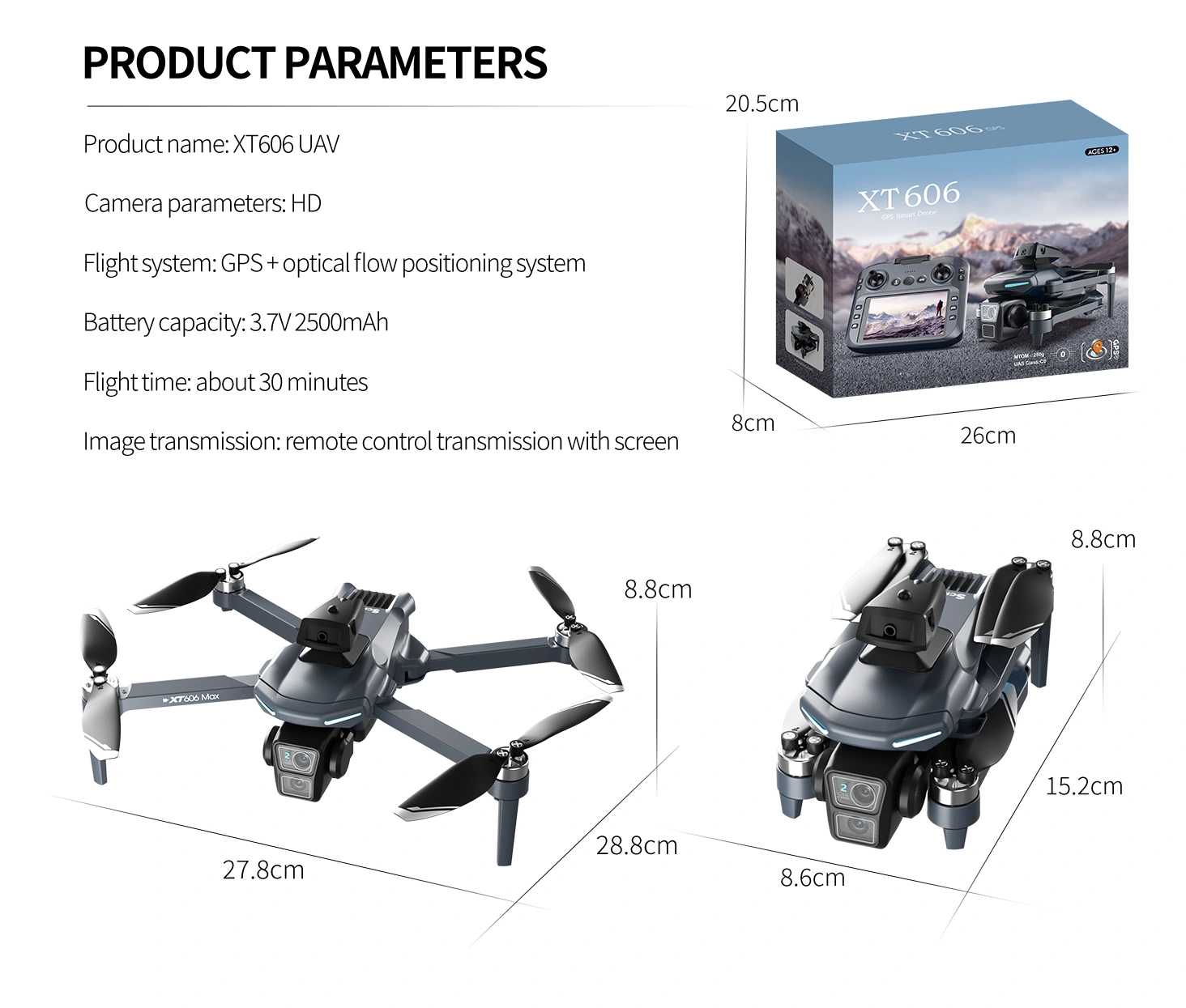 XT606 drone detail-11